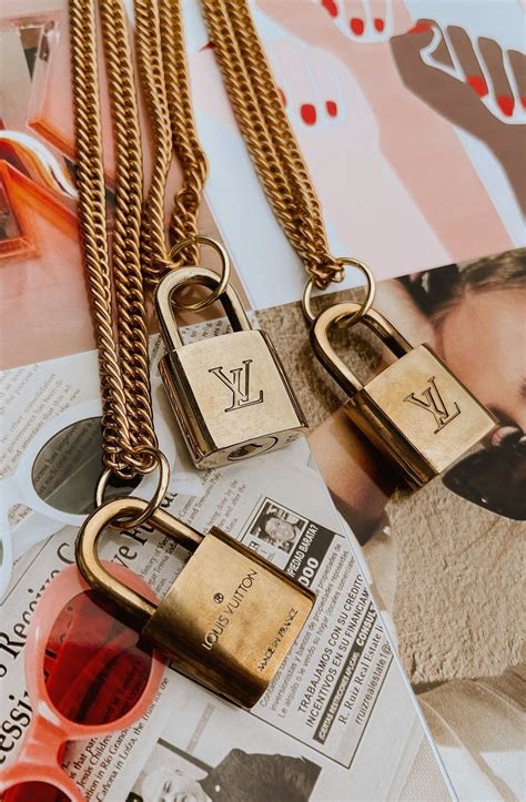 louis vuitton lock necklace mens|Louis Vuitton lock necklace vintage.